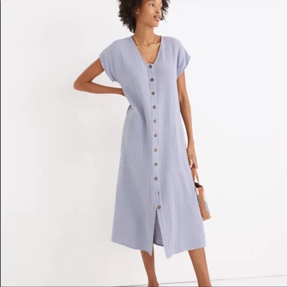 Madewell Lightspun Easy Midi Dress - NWT